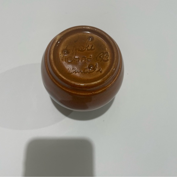 Small vintage INEKE art Pottery Victoria BC Canada VASE mcm Ceramics - Picture 5 of 5